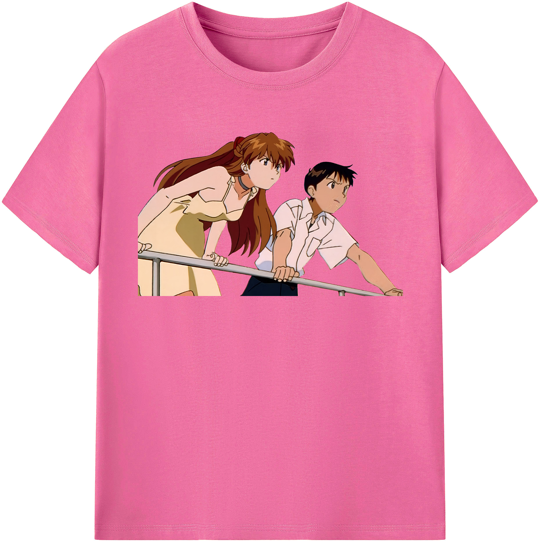 （画像用） EVA 新世紀エヴァンゲリオン レディースカジュアルプリントTシャツ（綿100％）